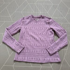 Terramar Merino Wool Woolskin Fair Isle Midweight Long Sleeve Women's M